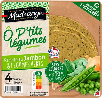 Ô P'tits légumes recette au Jambon et légumes verts