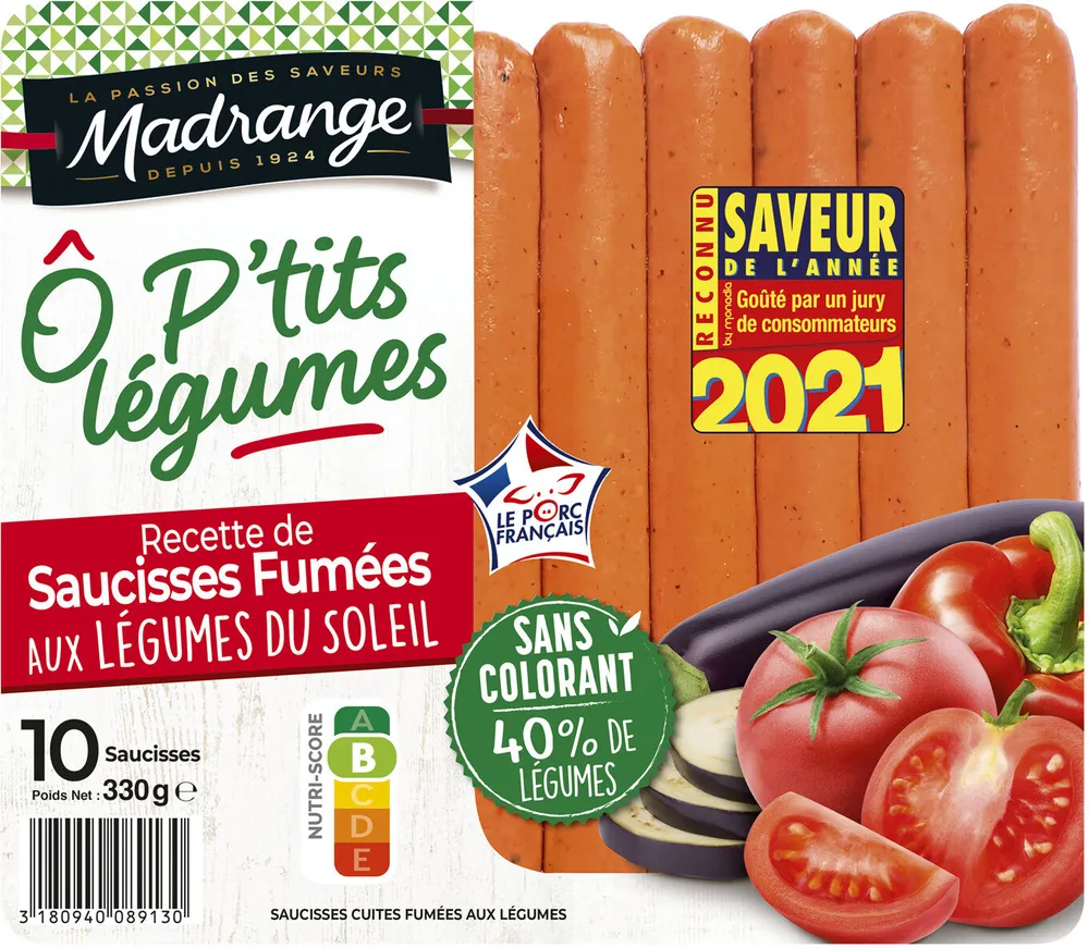 Recette de saucisses fumées aux légumes du soleil Ô p'tits Légumes