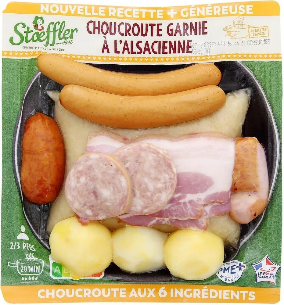 Choucroute garnie à l’Alsacienne VPF 950g - Stoeffler