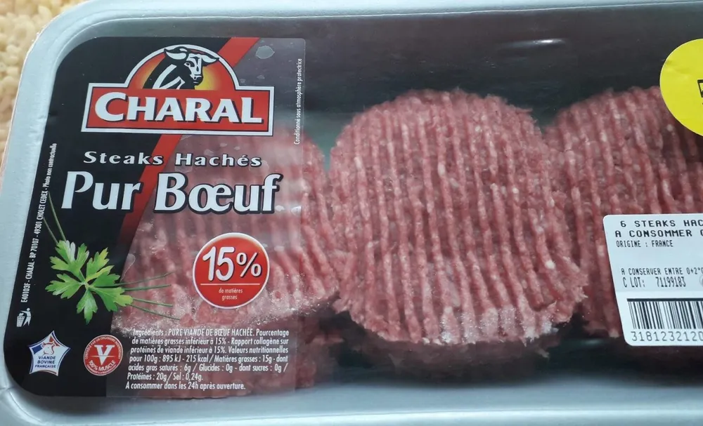 Steaks Hachés Pur Boeuf - 15% MG