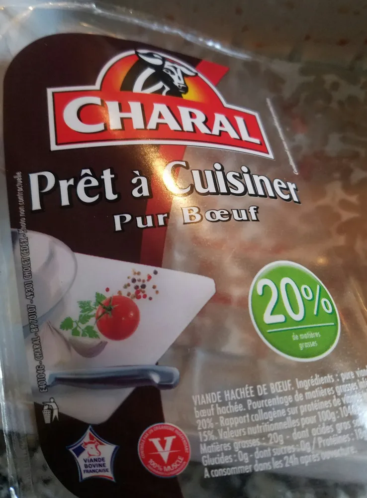 Viande hachée Charal Prêt à Cuisiner Pur Boeuf