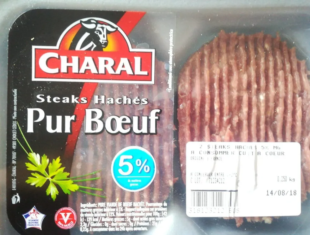 Steaks Hachés Pur Bœuf 5% M.G.