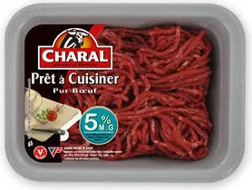 Viande de boeuf 5% de mat gr.