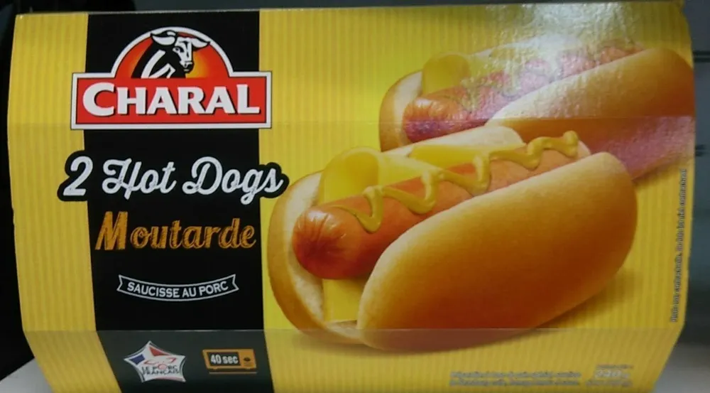 2 Hot Dogs saveur moutarde