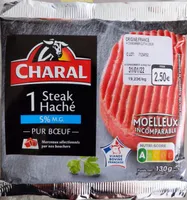 1 steak haché pur boeuf 5% M.G