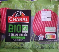 2 Steaks hachés 15% MG pur bœuf Bio