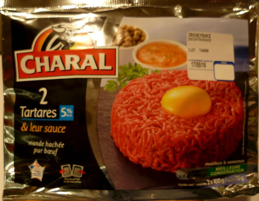 2 tartares 5% de M.G. & leur sauce