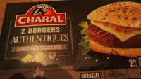 Charal Burgers authentiques les 2 burgers de 200 g