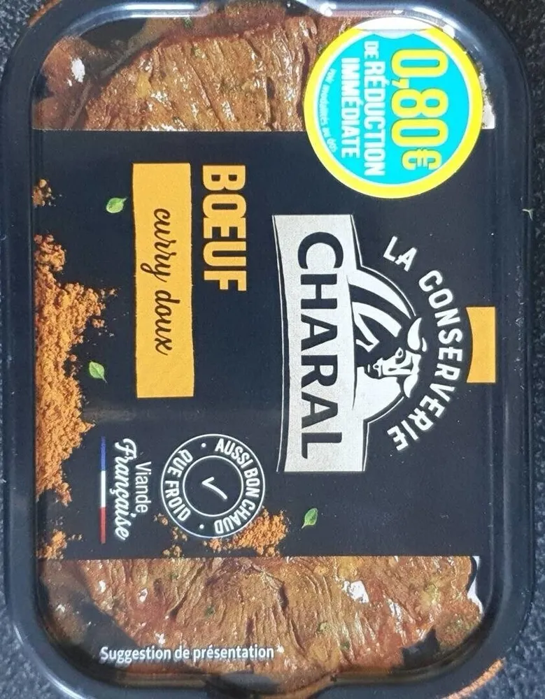 Conserve  BOEUF AU CURRY DOUX
