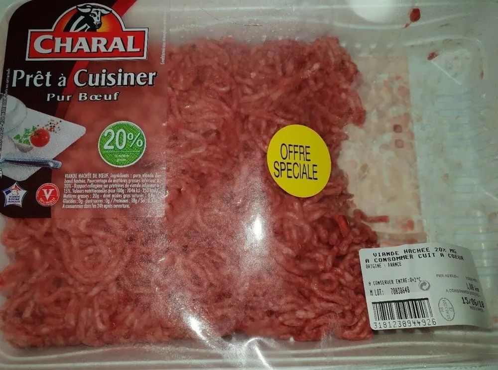 Pret a cuisiner pur boeuf 20%