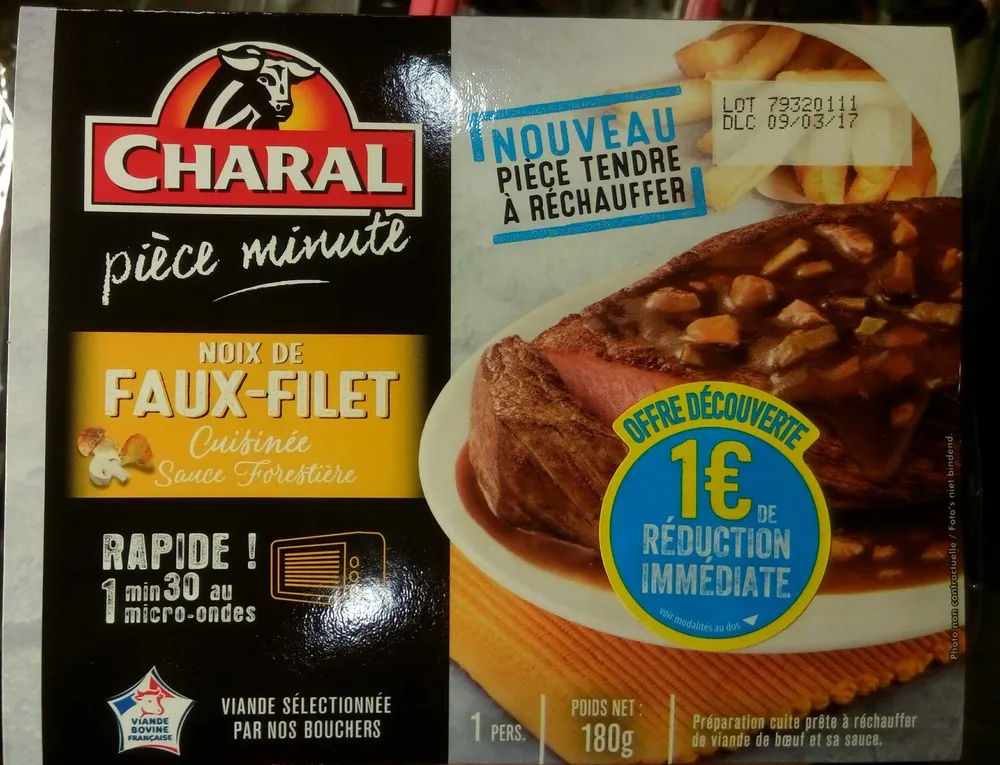 Noix de Faux-Filet Cuisinée Sauce Forestière