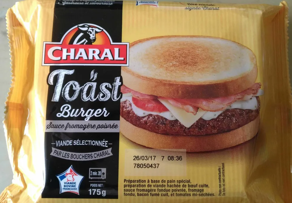 Toast Burger - Sauce fromagère poivrée