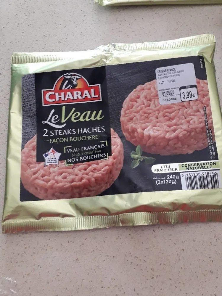 Steack haché veau