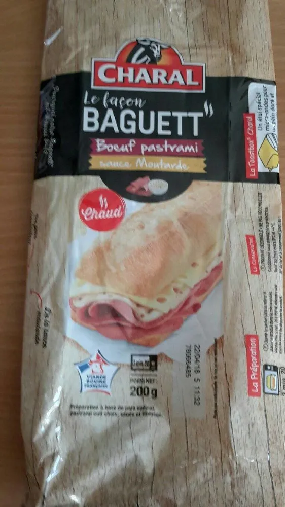 Le façon BAGUETT boeuf pastrami sauce moutarde