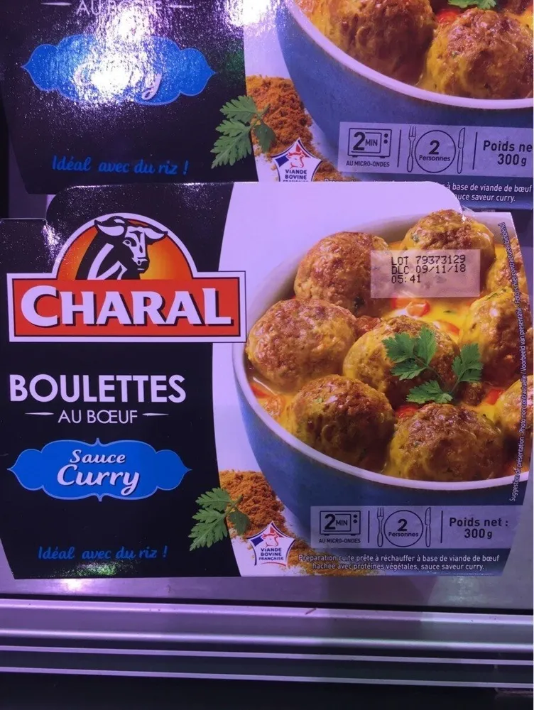 Boulettes au boeuf sauce curry