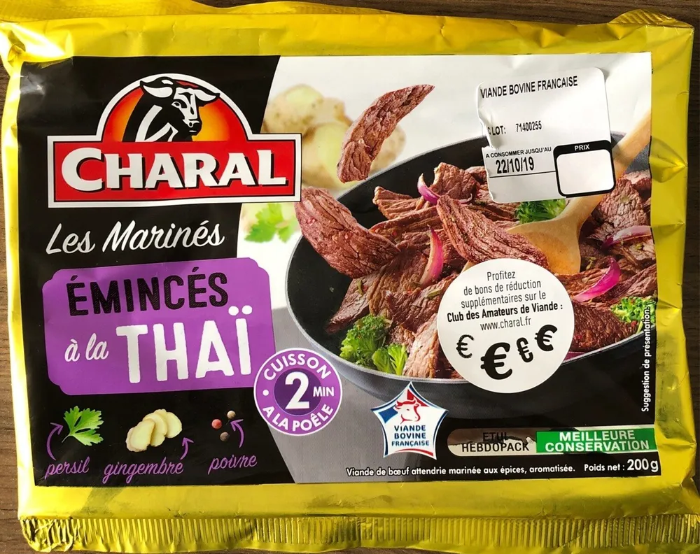 Les marinés - émincés à la Thaï