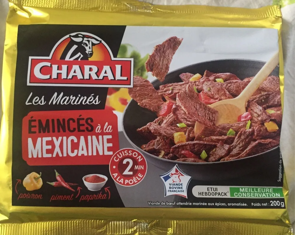 Les Marinés émincés à la mexicaine