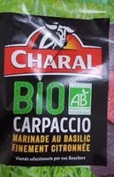 Carpaccio marinade basilic citron