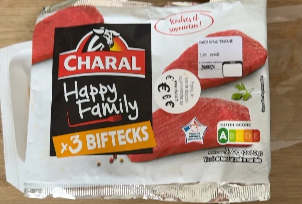 Happy family bifteck