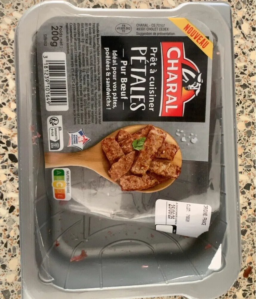 Prêt à cuisiner pétales pur bœuf