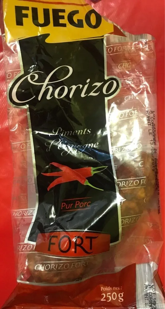Chorizo pur porc fort