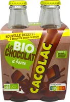 CACOLAC CHOCOLAT A BOIRE BIO pack de 4 bouteilles 20 cl