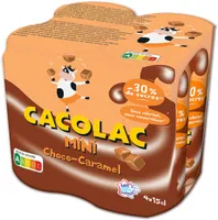 CACOLAC MINI CHOCO CARAMEL Pack de 4 boîtes 15 cl