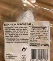 Saucisson de boeuf