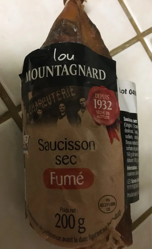 Saucisson sec fumé