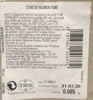 Cone de saumon fume