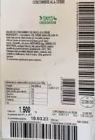 Concombres à la crème