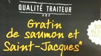 Gratin de saumon et saint jacques