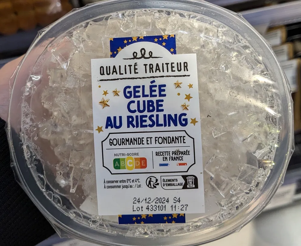 Gelée cube au Riesling