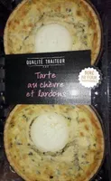 Tarte au chèvre et aux lardons