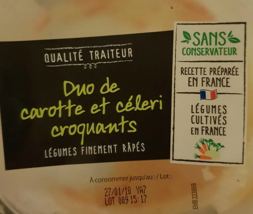 Duo de Carotte et céleri croquants