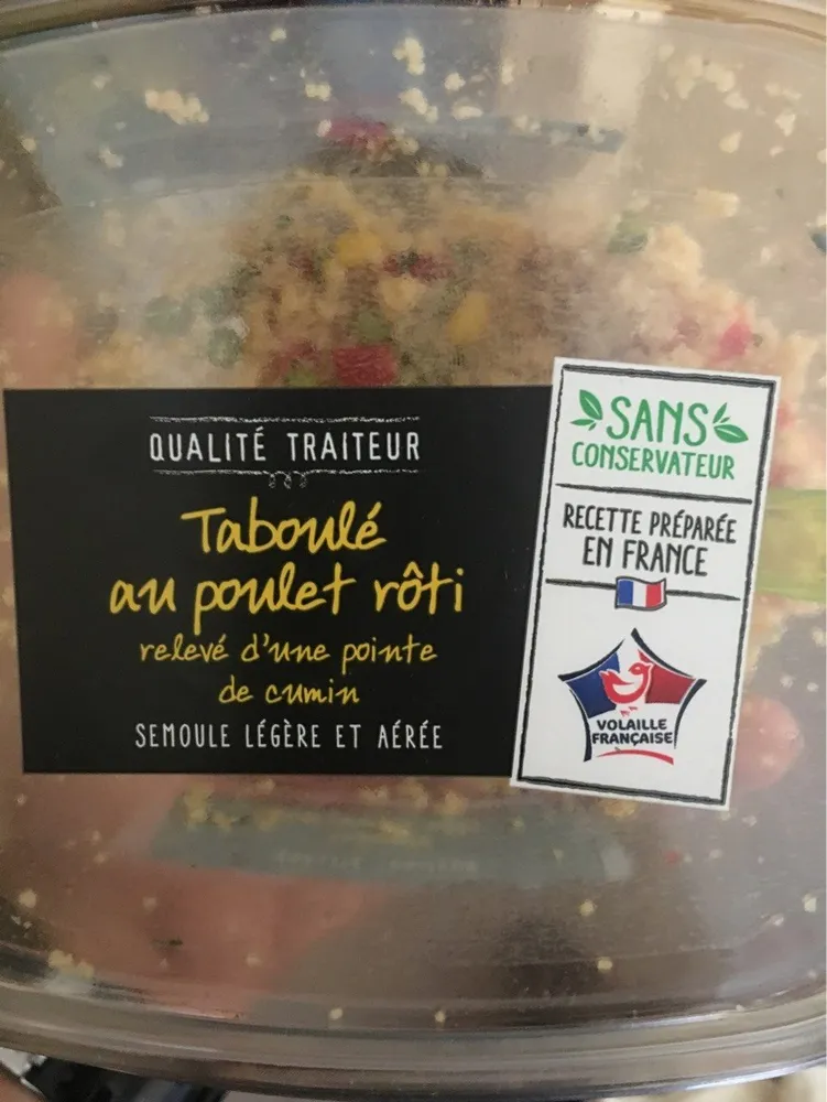 Taboulé au poulet roti