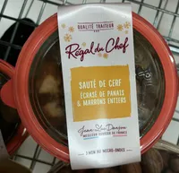 Sauté de cerf écrasé de panais & marrons entiers