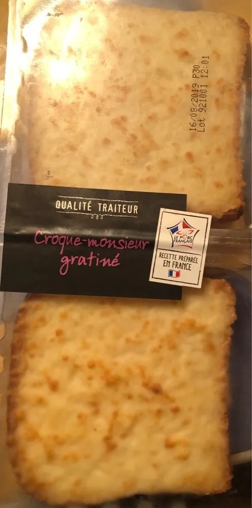 Croque-monsieur gratiné