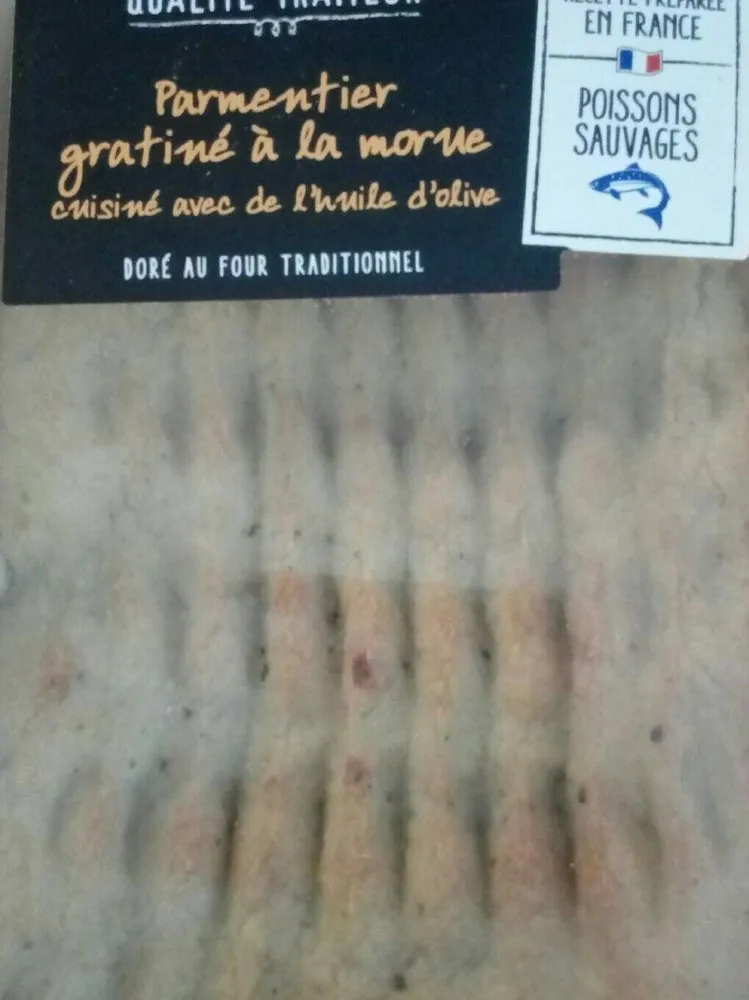 Parmentier Gratiné à la Morue