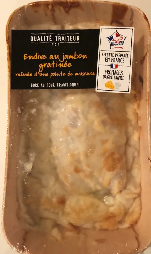 Endive au jambon gratinée