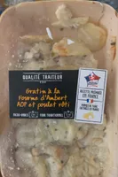 Gratin a la fourme d'ambert AOP et poulet roti