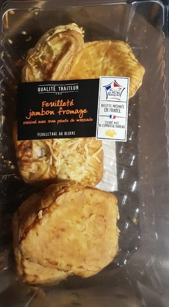 Feuilleté jambon-fromage x6
