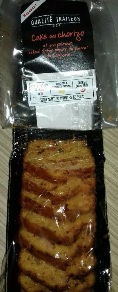 Cake au chorizo et ses poivrons
