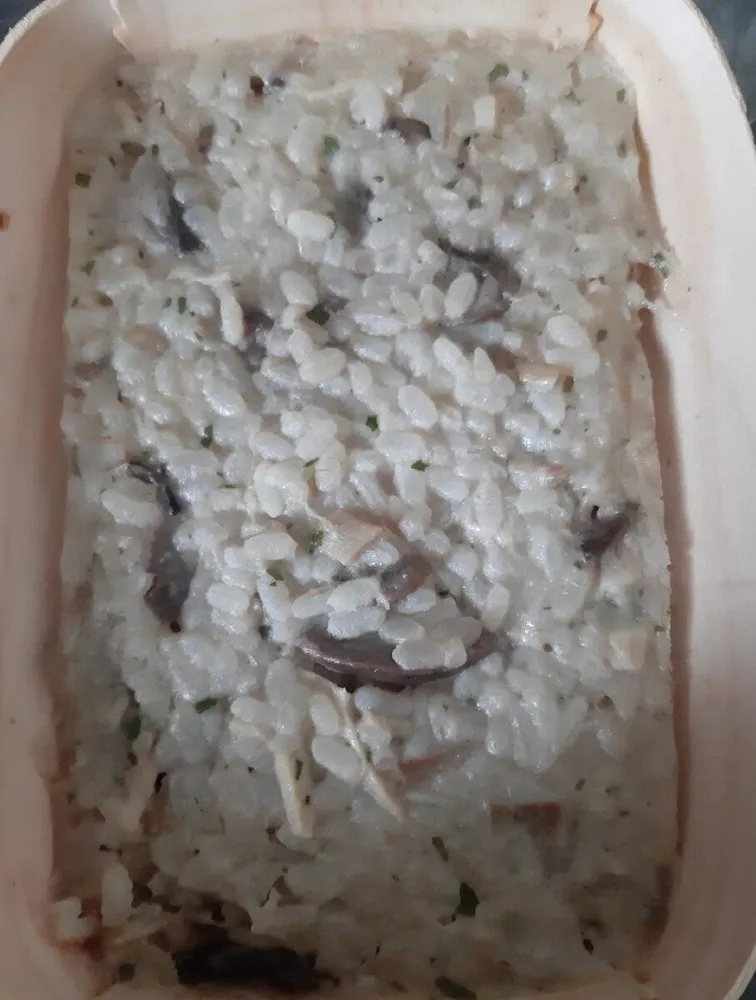 Risotto volaille champignons bio