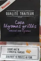 Cake légumes grillés cuisiné aux oignons