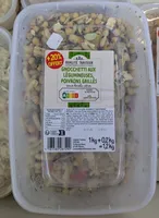 Gnocchetti aux légumineuses, poivrons grillés
