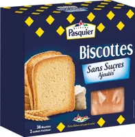 Biscottes sans sucres ajoutés