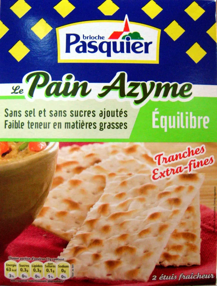 Le Pain Azyme Equilibre
