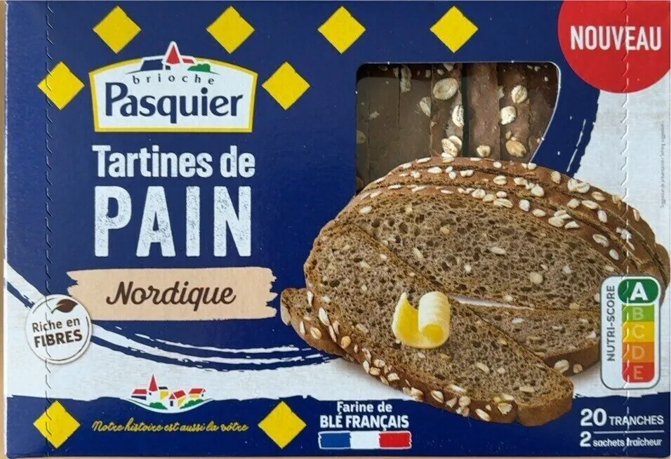 Tartines de pain Nordique