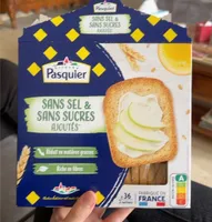 Biscottes sans sel et sans sucre ajoutés
